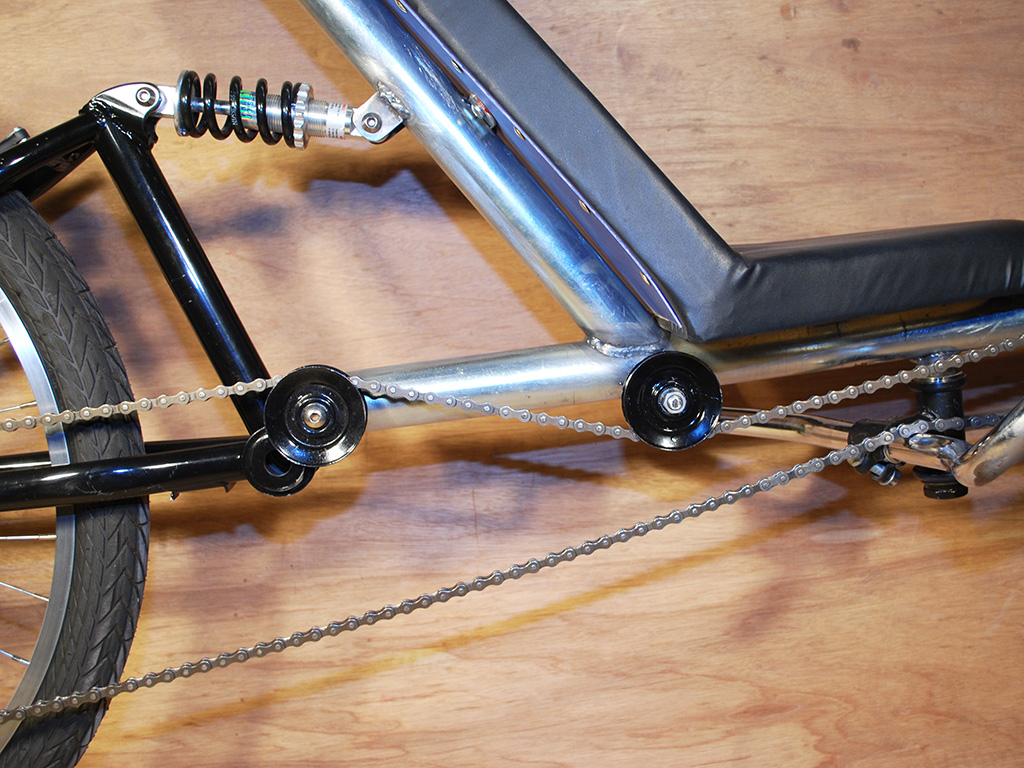 TriCruiser Winter Trike - chain guide pulleys